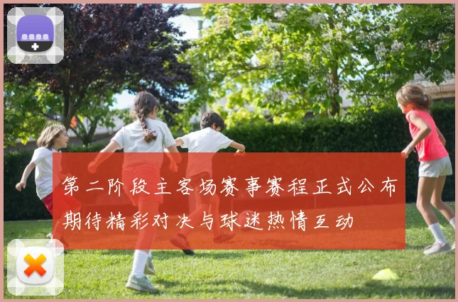 第二阶段主客场赛事赛程正式公布期待精彩对决与球迷热情互动